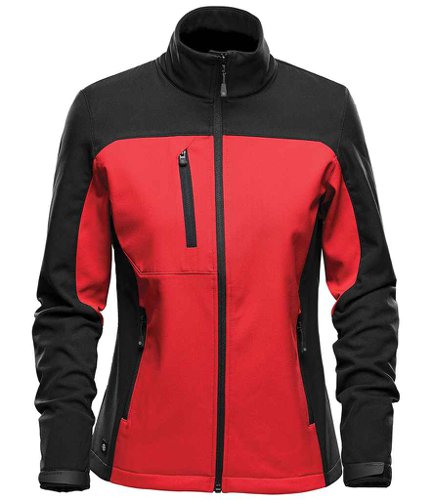 Stormtech Ladies Cascades Soft Shell Jacket Bright Red/Black L