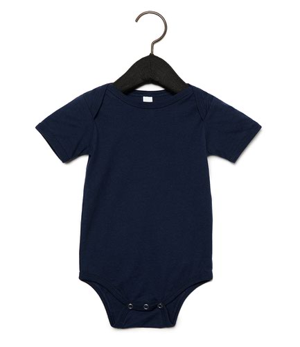 Bella Baby Jersey Short Sleeve Bodysuit Navy 6-12
