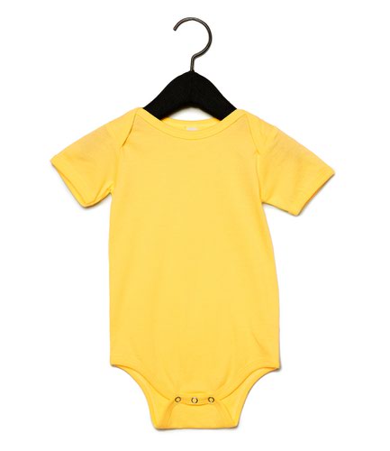Bella Baby Jersey Short Sleeve Bodysuit Yellow 12-18