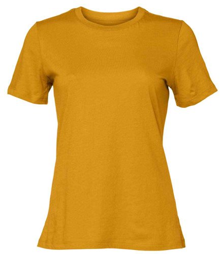 Bella Ladies Relaxed Jersey T-Shirt Mustard L