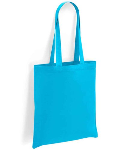 Brand Lab Cotton Long Handle Shopper Turquoise Blue