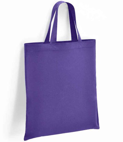 Brand Lab Cotton Short Handle Shopper Purple