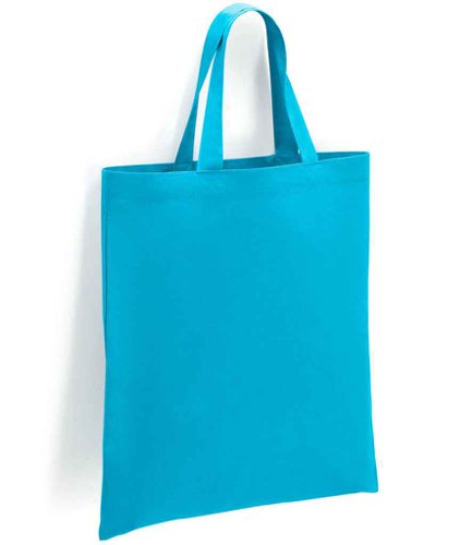 Brand Lab Cotton Short Handle Shopper Turquoise Blue