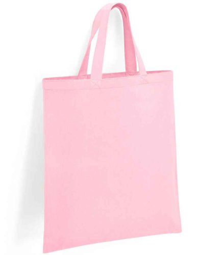 Brand Lab Organic Cotton Short Handle Shopper Light Pink