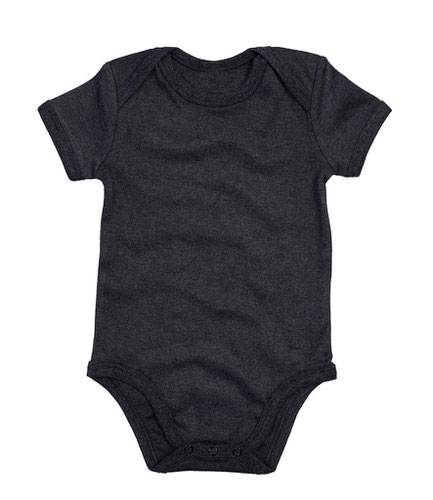BabyBugz Baby Bodysuit Charcoal Melange 0-3