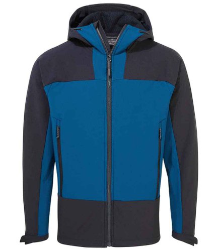 Craghoppers Expert Active Hooded Soft Shell Jacket Poseidon Blue/Dark Navy 3XL
