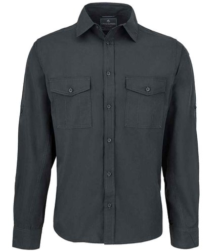 Craghoppers Expert Kiwi Long Sleeve Shirt Carbon Grey 3XL