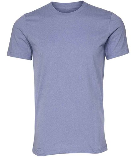 Canvas Unisex Crew Neck T-Shirt Lavender Blue L