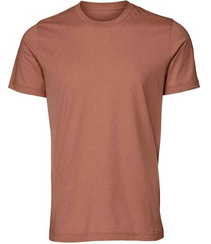 Canvas Unisex Crew Neck T-Shirt Terracotta XXL