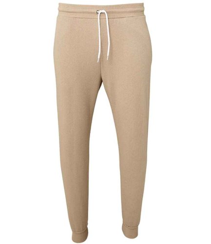 Canvas Unisex Jogger Sweatpants Tan L