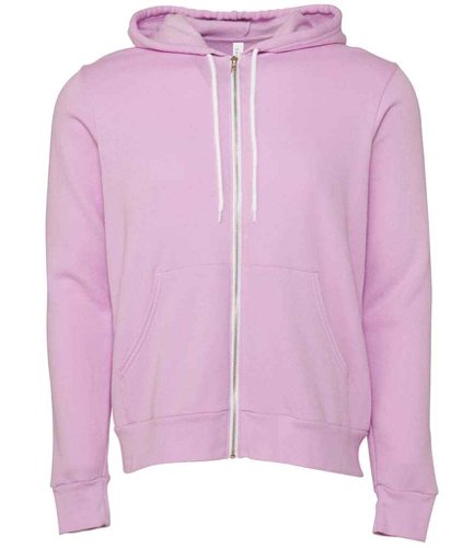 Canvas Unisex Full Zip Hoodie Lilac L