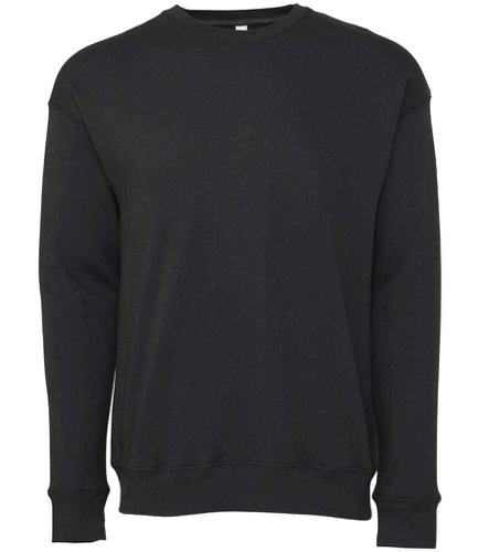 Canvas Unisex Sponge Fleece Drop Shoulder Sweatshirt DTG Dark Grey L