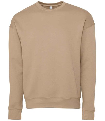 Canvas Unisex Sponge Fleece Drop Shoulder Sweatshirt Tan L