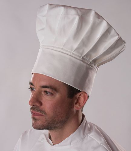 Dennys Tall Chef's Hat White S