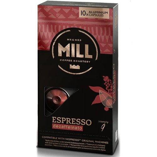 K-Fee Mr & Mrs Mill Decaffeinated Nespresso Compatible Capsules Pack of 10