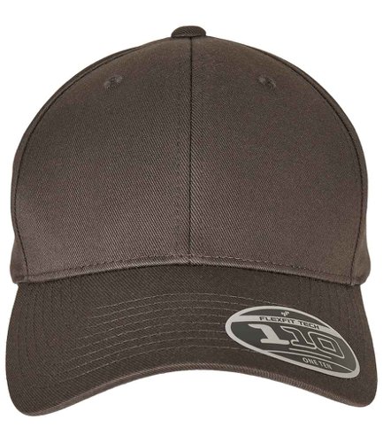Flexfit 110 Curved Visor Snapback Cap Dark Grey