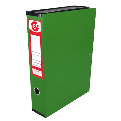 Filing by Red Box File Foolscap Green Pack of 5