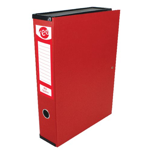 Filing by Red Box File Foolscap Red Pack of 5