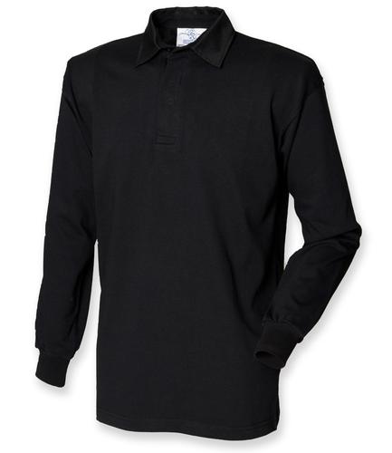 Front Row Classic Rugby Shirt Black/Black XL