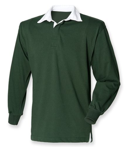 Front Row Original Rugby Shirt Bottle Green S