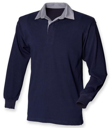 Front Row Original Rugby Shirt Navy/Slate S