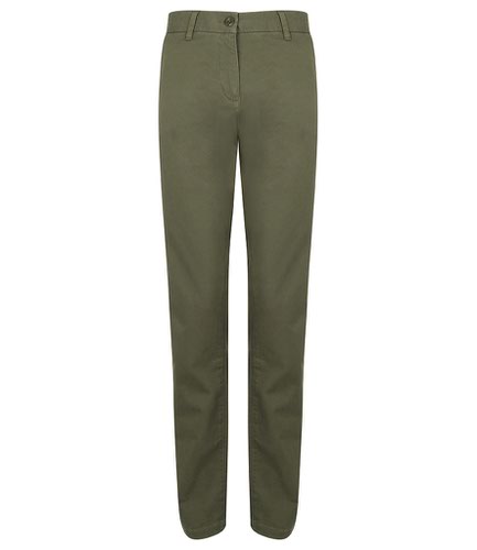 ladies stretch chino trousers