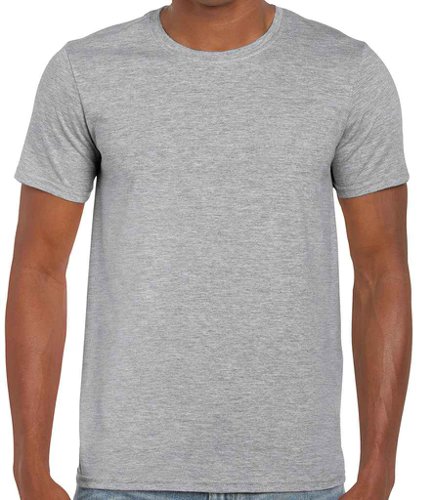 Gildan SoftStyle® Ringspun T-Shirt Sport Grey L Polo Shirts and T-Shirts GD01 SGY L