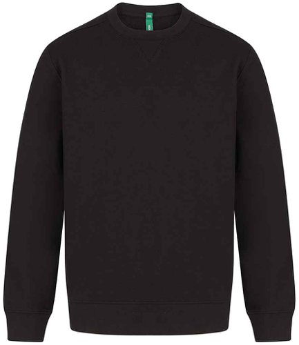 Henbury Unisex Sustainable Sweatshirt Black 3XL