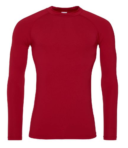 AWDis Cool Long Sleeve Base Layer Fire Red L