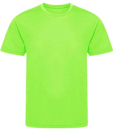 AWDis Kids Cool Recycled T-Shirt Electric Green 12-13