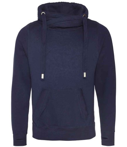 AWDis Cross Neck Hoodie Oxford Navy L
