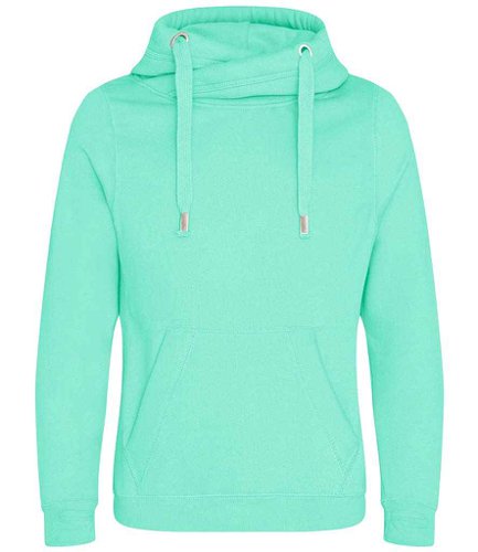 AWDis Cross Neck Hoodie Peppermint L