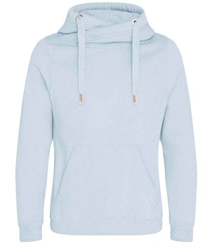 AWDis Cross Neck Hoodie Sky Blue L
