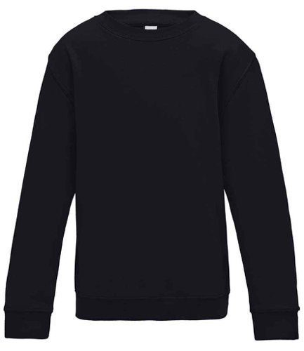 AWDis Kids Sweatshirt Deep Black 1-2