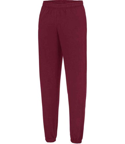 AWDis College Cuffed Jog Pants Burgundy L