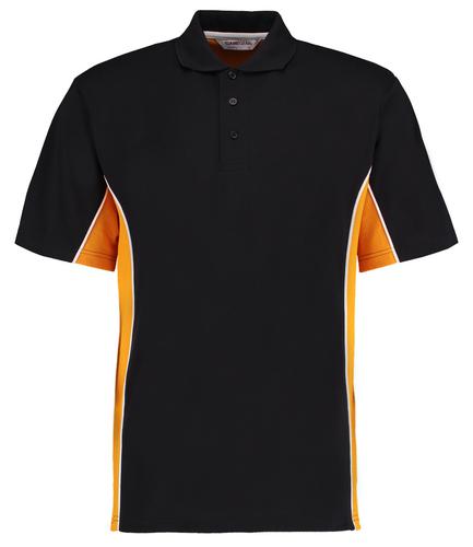 Gamegear Track Poly/Cotton Piqué Polo Shirt Black/Gold 3XL