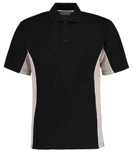 Gamegear Track Poly/Cotton Piqué Polo Shirt Black/Grey 3XL