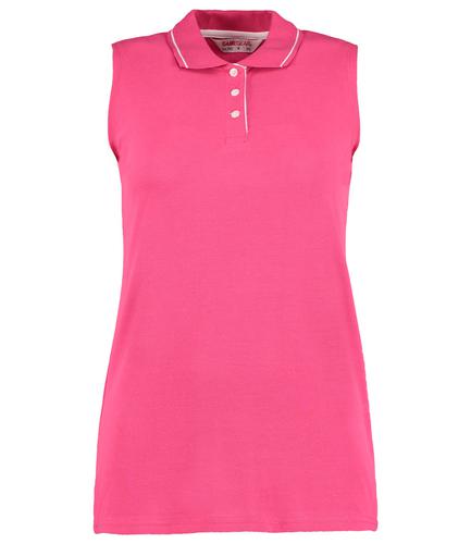 Gamegear Ladies Proactive Sleeveless Pique Polo Shirt Colour: Navy, Size: 18