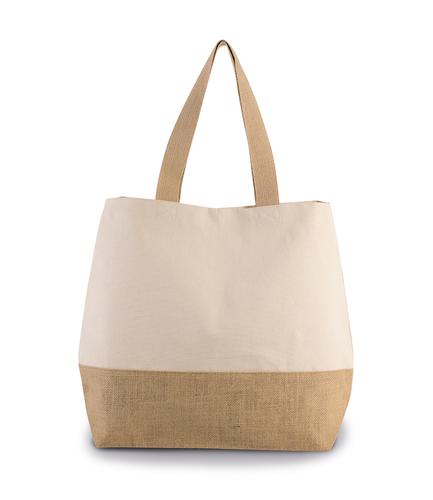 Kimood Canvas & Jute Shopper Natural/Natural