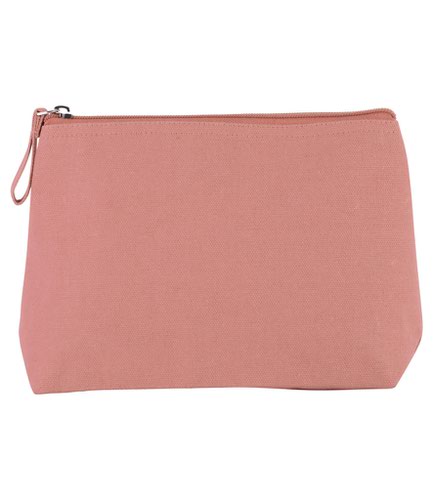 Kimood Cotton Canvas Toiletry Bag Dusty Pink