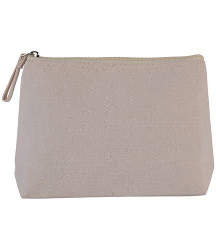 Kimood Cotton Canvas Toiletry Bag Natural