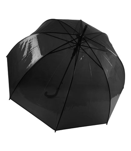 Kimood Transparent Umbrella Black
