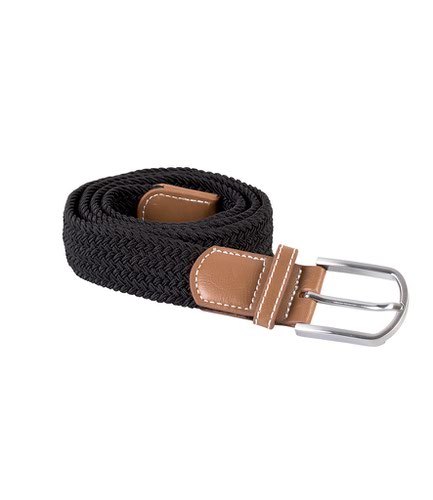 K-UP Braided Elasticated Belt Black