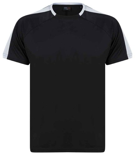 Finden and Hales Unisex Team T-Shirt Black/White 3XL