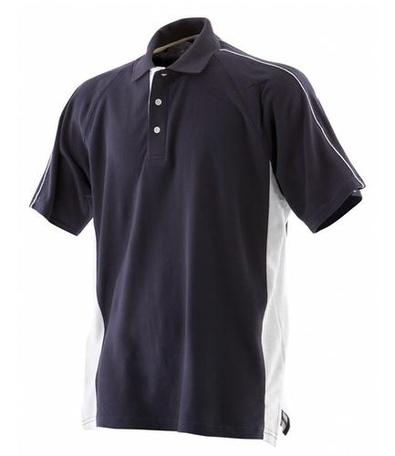 Finden and Hales Sports Cotton Piqué Polo Shirt Navy/White 3XL