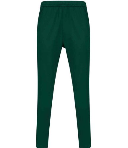 Finden and Hales Knitted Tracksuit Pants Bottle Green/White L
