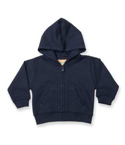 Larkwood Baby/Toddler Zip Hooded Sweatshirt Navy 24-36