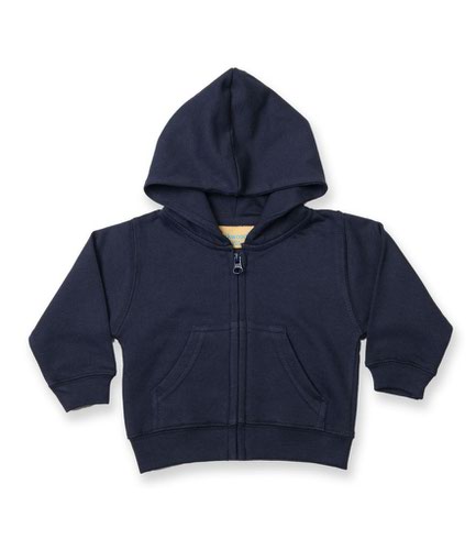 Larkwood Baby/Toddler Zip Hooded Sweatshirt Navy 12-18