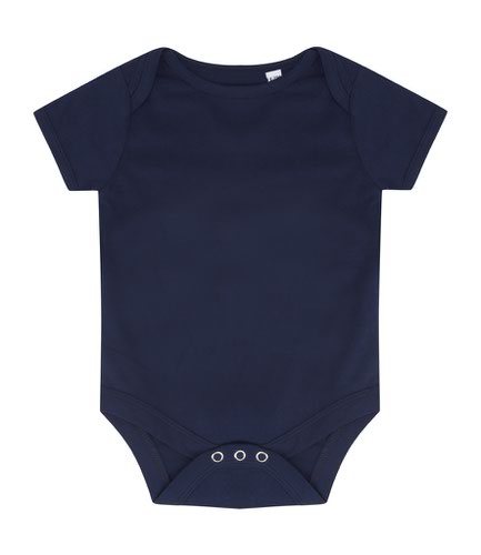 Larkwood Essential Short Sleeve Baby Bodysuit Navy 6-12