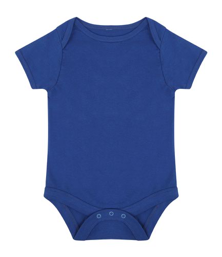 Larkwood Essential Short Sleeve Baby Bodysuit Royal Blue 0-3